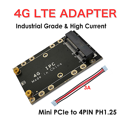 4G LTE Mini PCIe to 4PIN PH1.25 USB Adapter with SIM Slot – USB 2.0 Connector for LTE Modules like Quectel EC25, Ideal for IoT, M2M, Raspberry Pi 4G LTE Mini PCIe to 4PIN PH1.25 USB Adapter with SIM Slot – USB 2.0 Connector for LTE Modules like Quectel EC25, Ideal for IoT, M2M, Raspberry Pi
