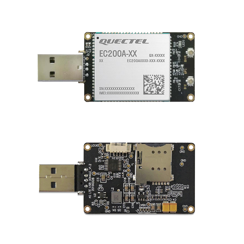 4G LTE USB Dongle with EC200A | SIM Slot | USB-A or PH2.0 | EXVIST