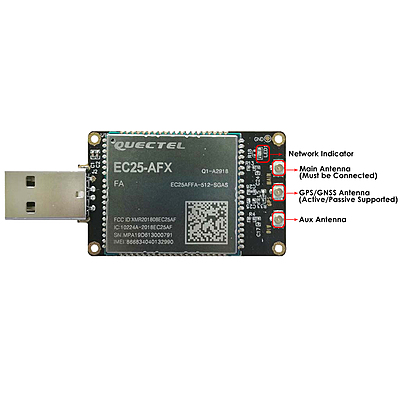 4G LTE USB Dongle with Quectel EC25 Series LCC Modem, SIM Slot, GPS, USB-A or 4PIN PH2.0 for IoT and M2M Applications 4G LTE USB Dongle with Quectel EC25 Series LCC Modem, SIM Slot, GPS, USB-A or 4PIN PH2.0 for IoT and M2M Applications