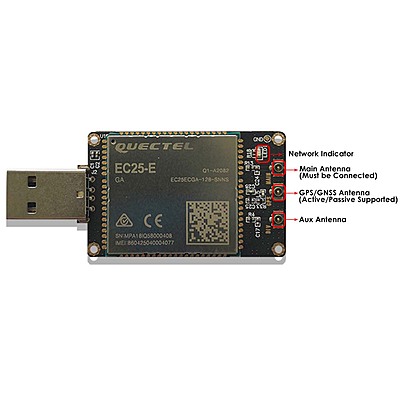 4G LTE USB Dongle with Quectel EC25 Series LCC Modem, SIM Slot, GPS, USB-A or 4PIN PH2.0 for IoT and M2M Applications 4G LTE USB Dongle with Quectel EC25 Series LCC Modem, SIM Slot, GPS, USB-A or 4PIN PH2.0 for IoT and M2M Applications
