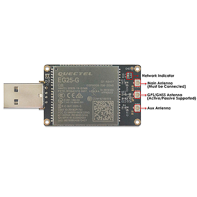 4G LTE USB Dongle with Quectel EG25-G LCC Modem, SIM Slot, GPS, USB-A or 4PIN PH2.0 for Global LTE Networks 4G LTE USB Dongle with Quectel EG25-G LCC Modem, SIM Slot, GPS, USB-A or 4PIN PH2.0 for Global LTE Networks