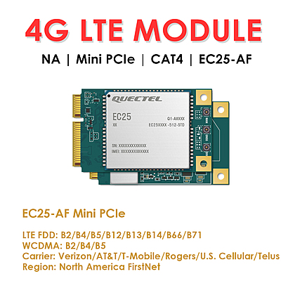 Quectel EC25 Series Mini PCIe & LCC 4G LTE Cat 4 Modules | Industrial IoT/M2M Cellular Modems Quectel EC25 Series Mini PCIe & LCC 4G LTE Cat 4 Modules | Industrial IoT/M2M Cellular Modems