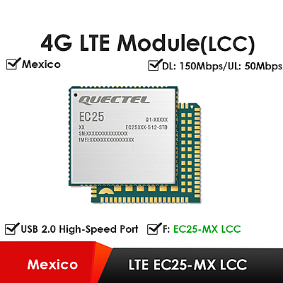 Quectel EC25 Series Mini PCIe & LCC 4G LTE Cat 4 Modules | Industrial IoT/M2M Cellular Modems Quectel EC25 Series Mini PCIe & LCC 4G LTE Cat 4 Modules | Industrial IoT/M2M Cellular Modems