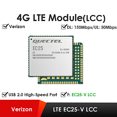 Quectel EC25 Series Mini PCIe & LCC 4G LTE Cat 4 Modules | Industrial IoT/M2M Cellular Modems Quectel EC25 Series Mini PCIe & LCC 4G LTE Cat 4 Modules | Industrial IoT/M2M Cellular Modems