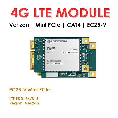 Quectel EC25 Series Mini PCIe & LCC 4G LTE Cat 4 Modules | Industrial IoT/M2M Cellular Modems Quectel EC25 Series Mini PCIe & LCC 4G LTE Cat 4 Modules | Industrial IoT/M2M Cellular Modems