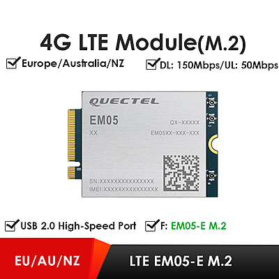 EM05 Series 4G LTE Cat 4 Module | EM05-CE/EM05-E M.2 (NGFF) Wireless Industrial Modem for IoT/M2M Applications EM05 Series 4G LTE Cat 4 Module | EM05-CE/EM05-E M.2 (NGFF) Wireless Industrial Modem for IoT/M2M Applications