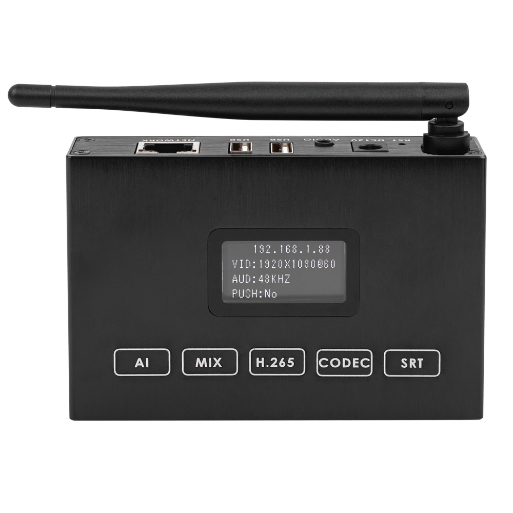 1080P WiFi HDMI Encoder/Decoder w/OLED Screen | Dual USB | EXVIST