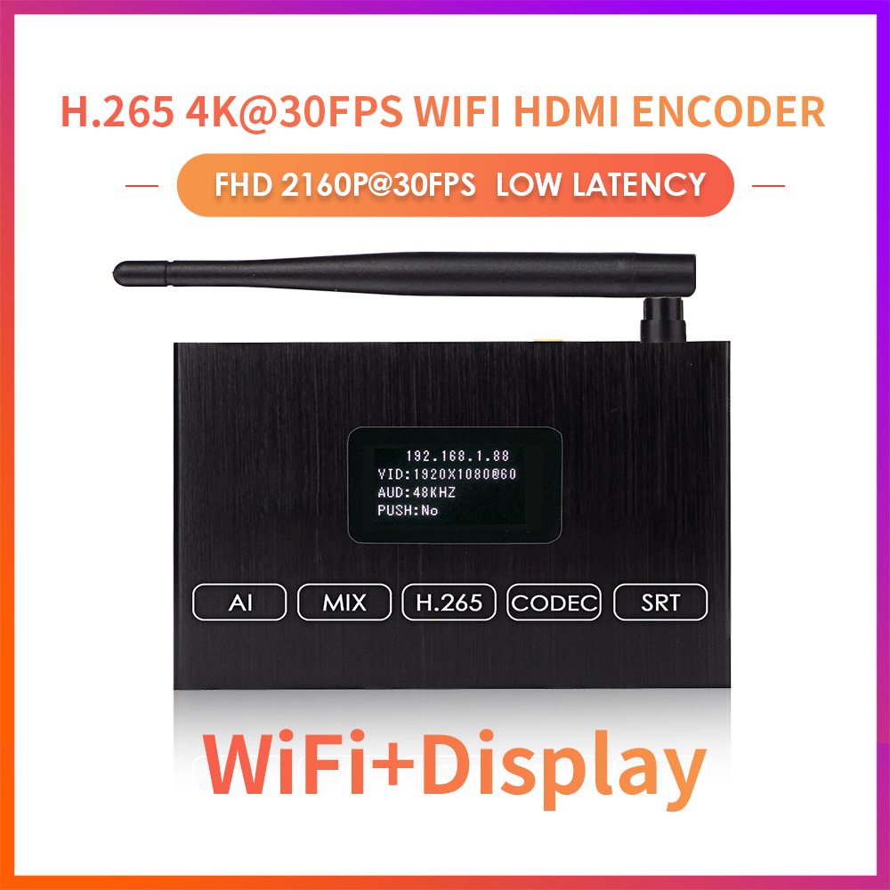 ON-DMI-52DW: 4K WiFi HDMI Encoder w/Screen ON-DMI-52DW: 4K WiFi HDMI Encoder w/Screen