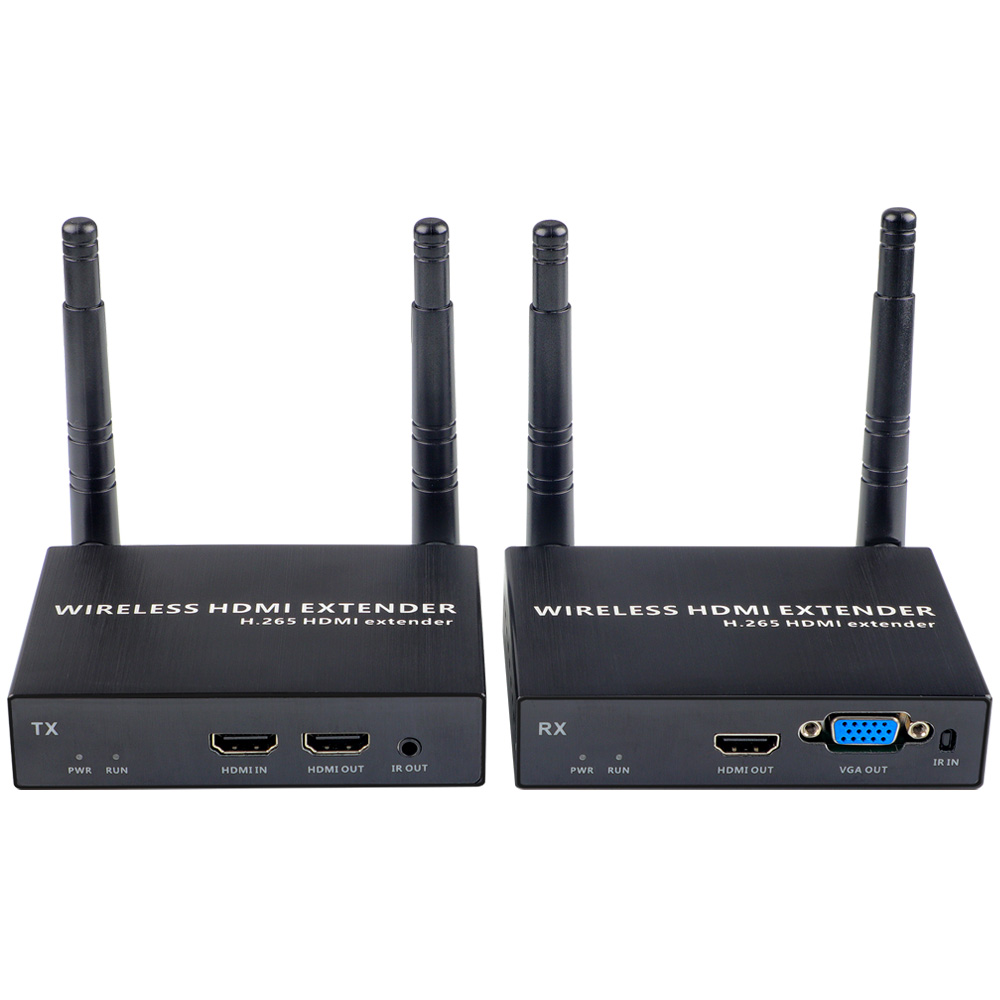 1080P@60FPS Wireless HDMI & VGA Extender – 656ft Range, 1-to-8 Receivers, Dual Output Support 1080P@60FPS Wireless HDMI & VGA Extender – 656ft Range, 1-to-8 Receivers, Dual Output Support