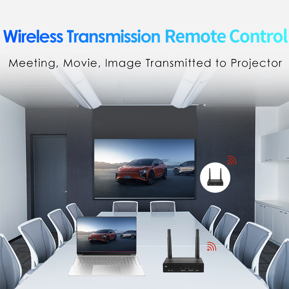 4K@30FPS Wireless HDMI & KVM Extender – 656ft, 1-to-8 Receivers, USB Control, Ultra-Low Latency 4K@30FPS Wireless HDMI & KVM Extender – 656ft, 1-to-8 Receivers, USB Control, Ultra-Low Latency