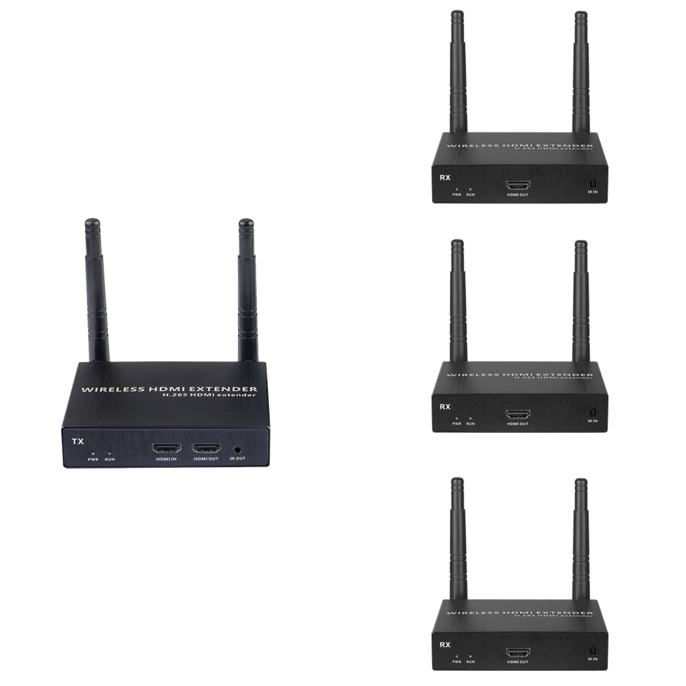 4K Wireless HDMI Extender Kit | 1-to-4 Screens, 328ft Range | EXVIST