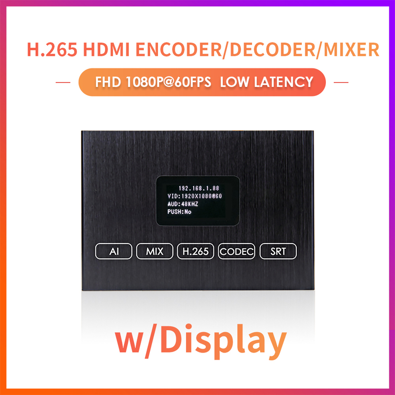 ON-MIX-30D: 1080P Basic HDMI Codec w/Screen