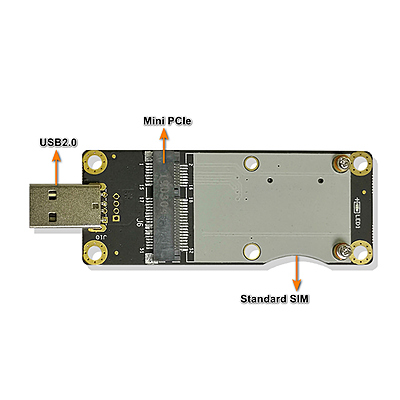 4G LTE Mini PCIe to USB 2.0 Adapter with SIM Slot – Industrial Adapter for Quectel EC25/EC20 and Other WWAN Modules, Ideal for Routers, IoT, CCTV & M2M Devices 4G LTE Mini PCIe to USB 2.0 Adapter with SIM Slot – Industrial Adapter for Quectel EC25/EC20 and Other WWAN Modules, Ideal for Routers, IoT, CCTV & M2M Devices